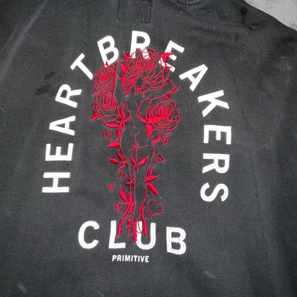 Primitive Men's Black Sweater with Red Graphic